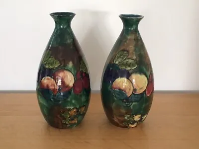 Buy ANTIQUE PAIR OF TITIANWARE SIGNED VASES HANCOCK & SONS 1930s Signed ABRAHAMS • 107£