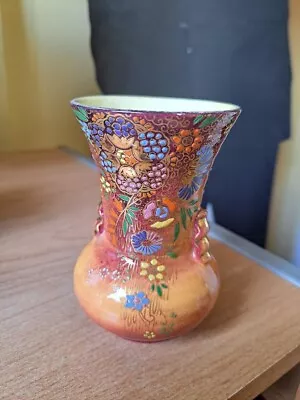 Buy 1930's Fieldings Crown Devon Small Vase With Flower Decoration • 10£