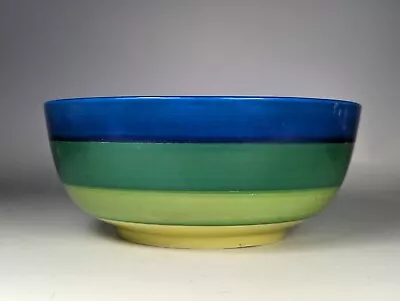 Buy Clarice Cliff Bizarre Art Deco C1930s Banded Bowl Blue Green Bowl • 85£