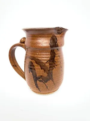 Buy Slocum Stoneware Brown Pitcher 7  Signed • 11.82£