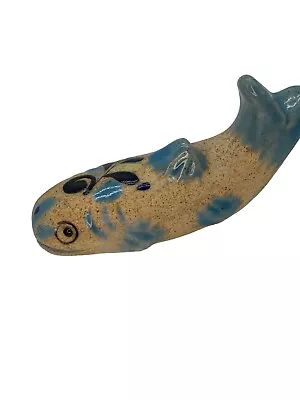 Buy MEXICAN Pottery Whale Hand Painted Tonala Artisan Ocean Theme MANZANILLA • 14.44£