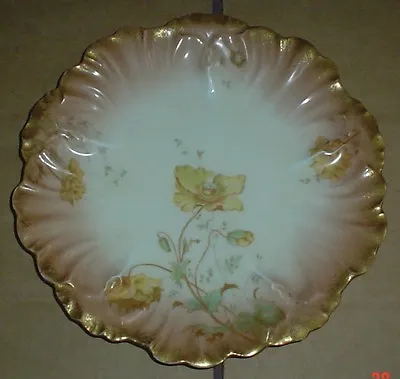 Buy G D & C Limoges France Very Old Cabinet Plate Very Pretty Flowers Floral #1 • 19.99£