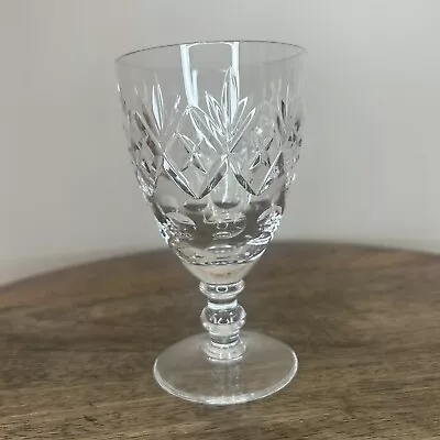 Buy Vintage Royal Doulton Cut Crystal Georgian Design Small Wine Glass Height 12 Cm • 12.99£