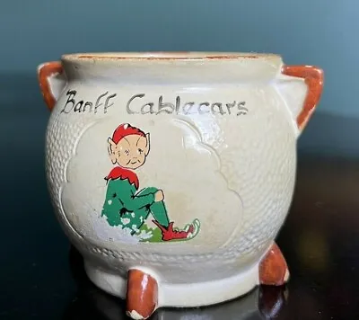 Buy Vtg Christmas Manor Ware Pixie Elf Souvenir 2.5 In Match Holder Banff Cablecars • 11.56£