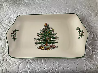 Buy Spode Christmas Tree Oblong Mince Pie Plate • 12£
