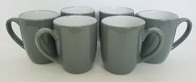 Buy 6 Royal Norfolk Gray & White Stoneware Mugs 10 Oz • 56.85£
