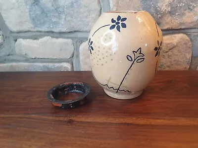 Buy Vintage Studio Art Pottery Vase / Table Lamp Base - Signed P. Rowley • 10£