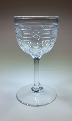 Buy Antique Cut  Victorian Wine Glass C1870 • 19.99£
