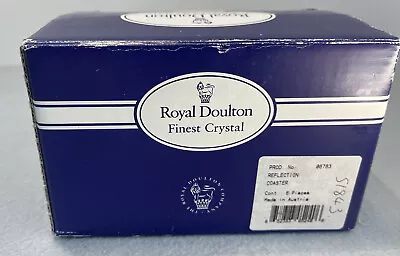 Buy Royal Doulton Finest Crystal Coasters Set Of 6 • 20.35£