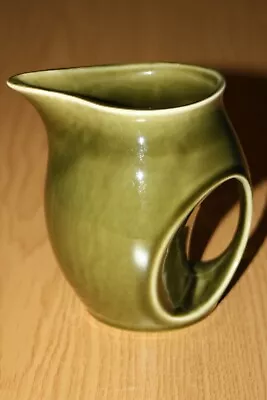 Buy Vintage Green Ceramic Jug - Holkham - England - Very Good Condition • 8£