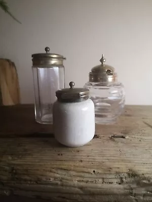 Buy Vintage Glass Jars With Lids • 4.99£