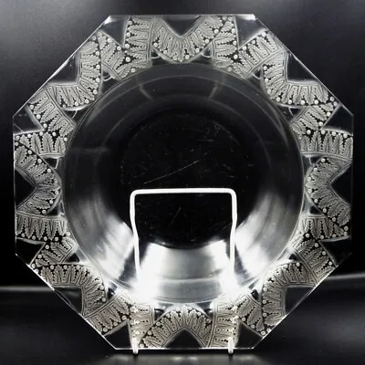 Buy LALIQUE Art Deco Chantilly FROSTED GLASS BOWL • 145£