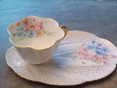 Buy Shelley Dainty Tea Cup & Saucer Plate Floral Pattern Rare Fine Bone China • 285£
