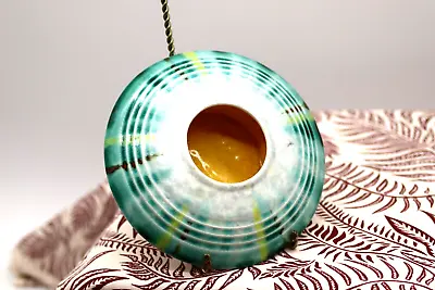 Buy Bretby Flying Saucer Posy Bowl Ceramic Tie Dye Vintage • 9.99£