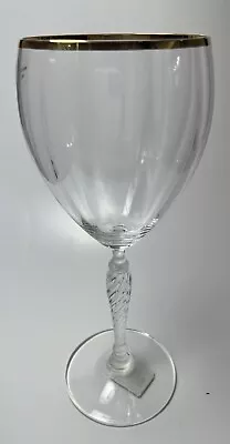 Buy NEW Royal Doulton Dawn Gold Water Goblet Crystal Glass 8 3/4” • 11.56£
