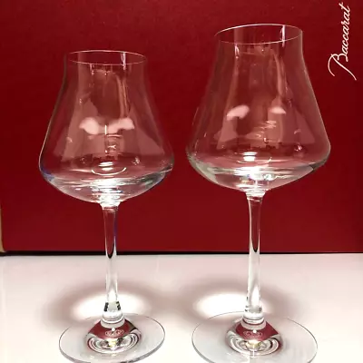 Buy Baccarat Chateau Wine Glass Pair Red Wine Glass Crystal Clear With Box Brand NEW • 182.22£