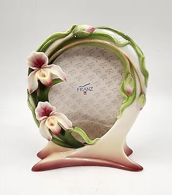 Buy Vintage Franz Orchid Design Sculptured Porcelain Photo Frame #FZ00753 Never Used • 67.55£