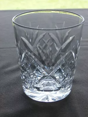 Buy Lovely Design  Cut Crystal Whiskey Glass - Ex Cond • 3.99£