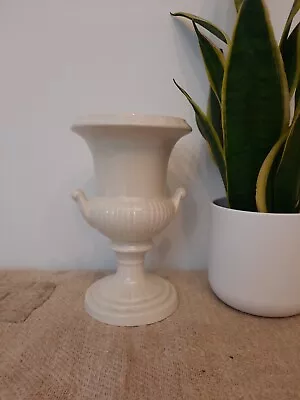 Buy Dartmouth Pottery White Crazed Urn Vase Planter 67A Flower Mantle Vintage Retro • 28£