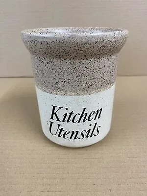 Buy Vintage Stoneware Utensil Jar - Brailsford Pottery Derbyshire • 9.99£