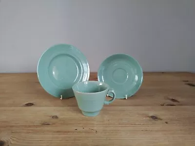 Buy Woods Ware Beryl Green Trio Cup Saucer Side Plate (Utility Vintage) #2 • 4.99£