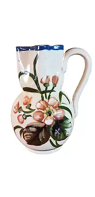 Buy Fine Attributed As Aller Vale Art Pottery Floral Jug C1900 (Torquay Interest) • 10.50£