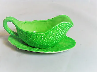 Buy Carltonware SAUCE BOAT With Under  PLATE CARLTON WARE CABBAGE LEAF  • 18.85£