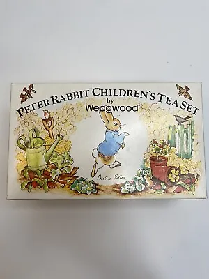 Buy New, Vintage 4 Piece Peter Rabbit Children's Tea Set By Wedgwood With Box • 96.10£
