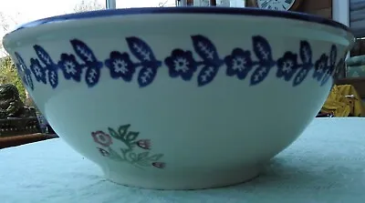 Buy Vintage 1989 Sponge Ware Laura Ashley  Martha Ceramic Mixing Bowl Hand Decorated • 25£