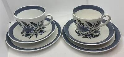 Buy Vintage Myott Country Side Ironstone Ware Set Of 2 Trios Cup Saucer Side Plates • 12.35£