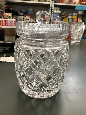 Buy Vintage Cut Crystal Glass Jar With Lid • 25£