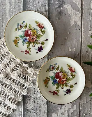 Buy Pair Of Minton Marlow Bone China Butter Pats/coasters.  • 14.50£