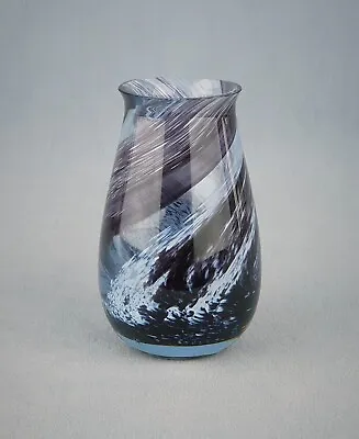 Buy Caithness Scotland  Purple / Blue / White  Swirl Vase  11.5 Cm • 9£