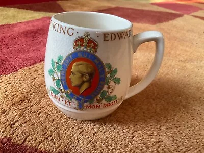 Buy Vintage Commemorative Coronation King Edward VIII Mug. Solian Ware , Free P&P • 9£