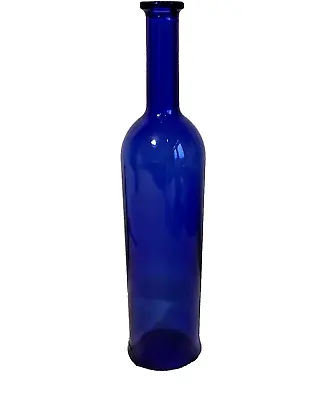 Buy Vintage Slim Bottle Glass Cobalt Blue 750 Ml Good Condition • 9£