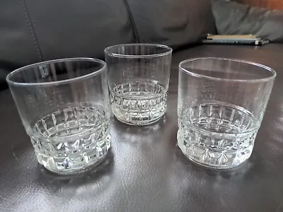 Buy Vintage Heavy Weight Glass Tumblers Whisky • 11.99£