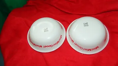 Buy CORELLE CAMPBELL'S SOUP M'M GOOD CEREAL BOWLS 18 OZ GENTLY USED X2 FREE USA SHIP • 20.83£