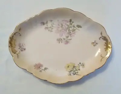 Buy Antique Doulton Burslem Floral Serving Platter Pattern A8356 (11ins & 8ins) • 25£