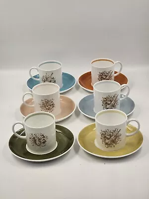 Buy Susie Cooper  Musical Instruments  Design Set Of 6 Coffee Cups And Saucers. • 35£