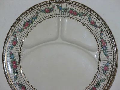 Buy Antique Booths Silicon China England Divided Plate - Roses & Swags Pattern 9852 • 17.07£
