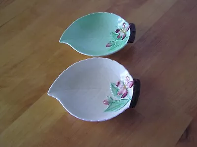 Buy 2 X Vintage Carltonware Leaf Dishes Hand Painted • 2.99£