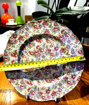Buy Royal Winton Grimwades  English Rose  Chintz 22cm Large Cake/sandwich Plate • 20£