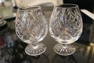 Buy 2 X Royal Doulton Crystal Cut Georgian Brandy Cognac Snifter Balloon Glasses • 16£