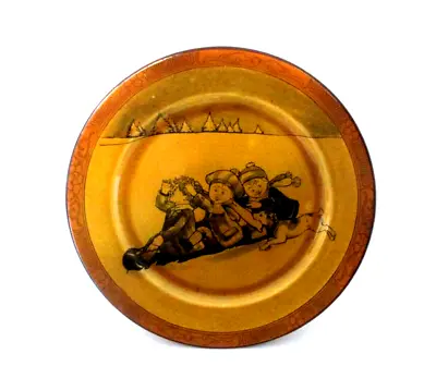 Buy Rare Royal Doulton Seriesware Antique Holbein Plate - Tobogganing A D2955 • 130£