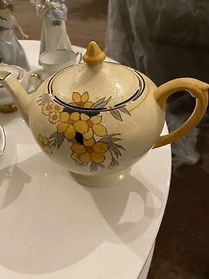 Buy Crown Ducal Genuine Vintage Teapot “ Sunburst” Pattern From 1933 (March) • 26.99£