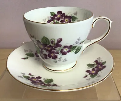 Buy Vintage Duchess Bone China Tea Cup & Saucer “Violetta” Pattern Made In England • 21.17£