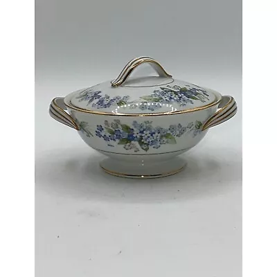 Buy Noritake 5in Violet Gold Covered Handled Sugar Bowl Ramona 5203 Discontinued • 38.42£