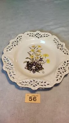 Buy Royal Creamware Plate The Floral Gift Primrose By Paul Jerrard With Pierced Rims • 17.99£
