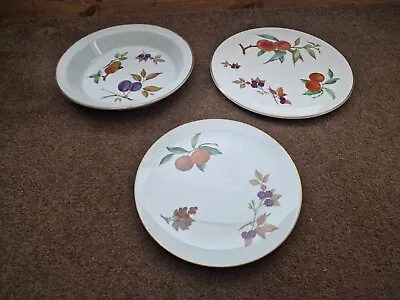 Buy X3 Royal Worcester Dinnerware Large Dish, Cake Plate And Serving Plate • 28£