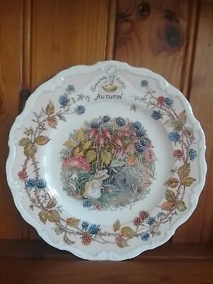 Buy Vintage Royal Doulton Brambly Hedge Four Seasons 8  Collector's Plate Autumn • 10£